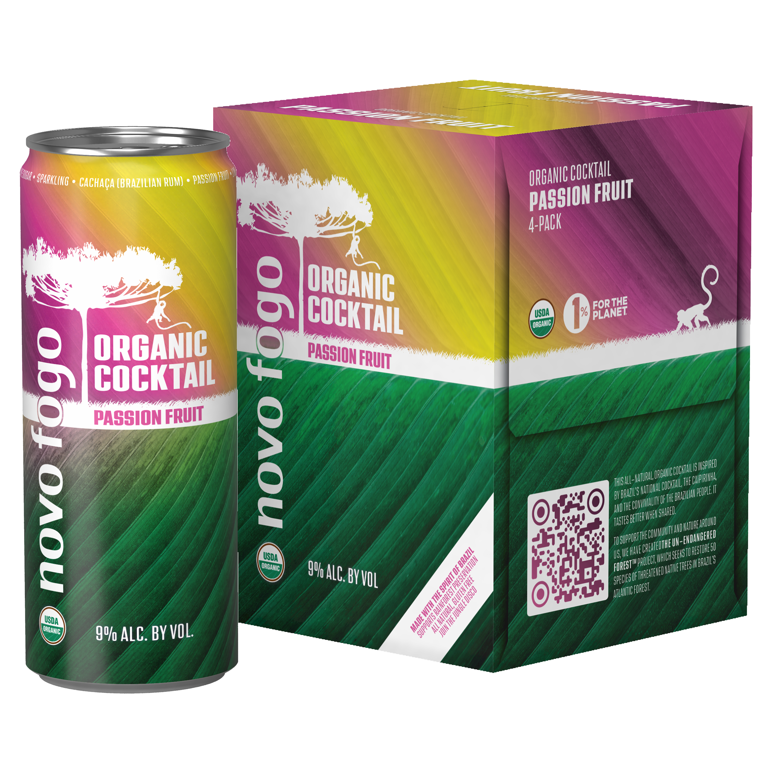 Organic Cocktail - Passion Fruit 4-Pack – Novo Fogo