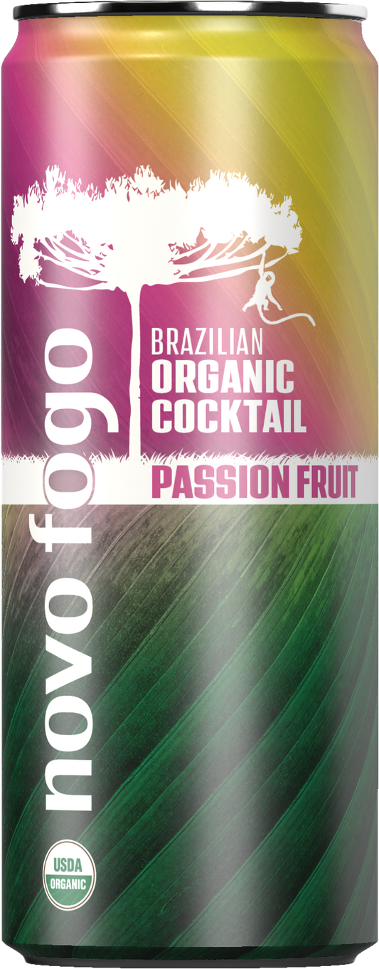 Novo Fogo Brazilian Organic Cocktail - Passion Fruit 4-Pack