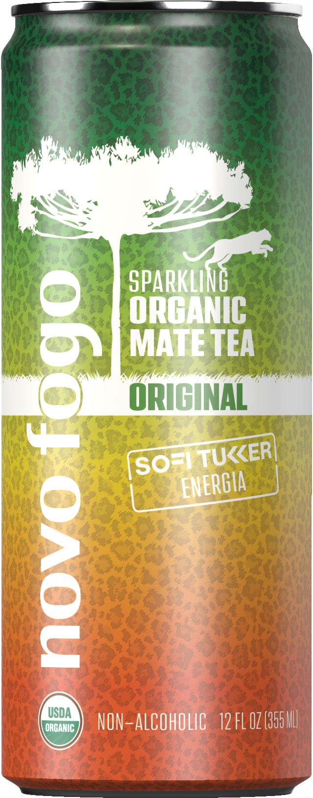 Novo Fogo ENERGIA Sparkling Organic Mate Tea - Original - 4-Pack